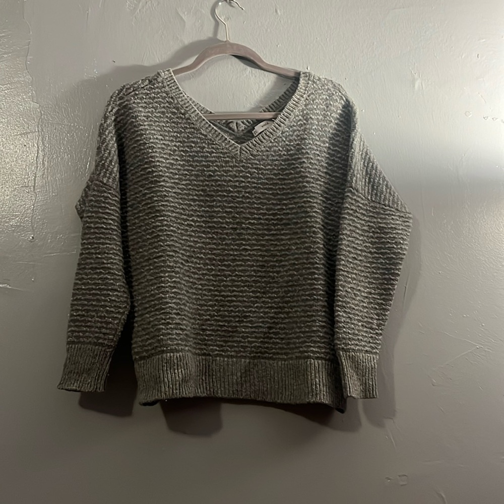 Sweater girls gray warm soft Small used